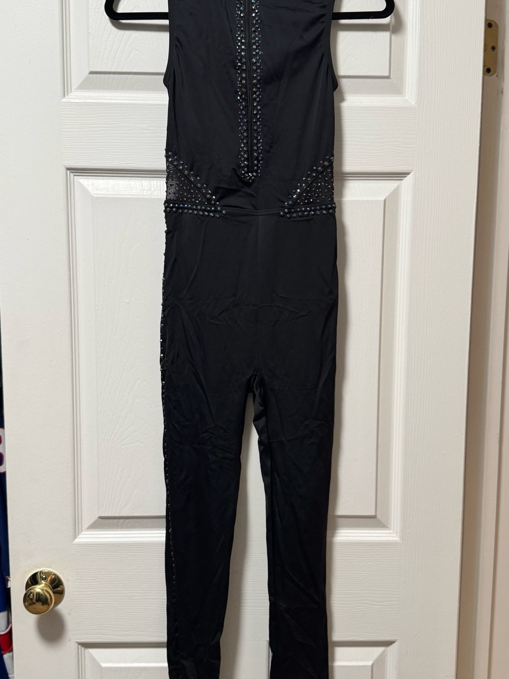 Balera Black Embellished One-Piece Bodysuit- SA